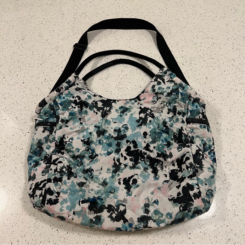INDIGO Carry All Floral Tote Bag Large Travel Gym Work Shoulder Purse